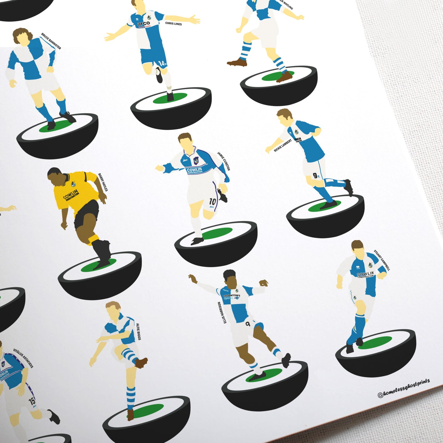 Bristol Rovers Subbuteo Print