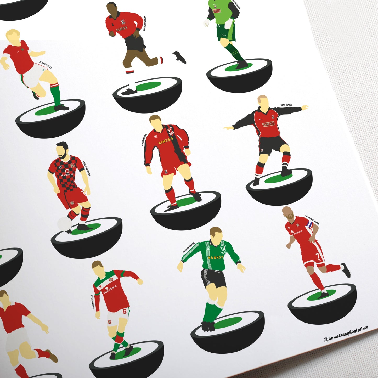 Walsall Subbuteo Print