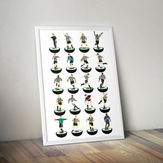 Newcastle United 90’s Subbuteo Print