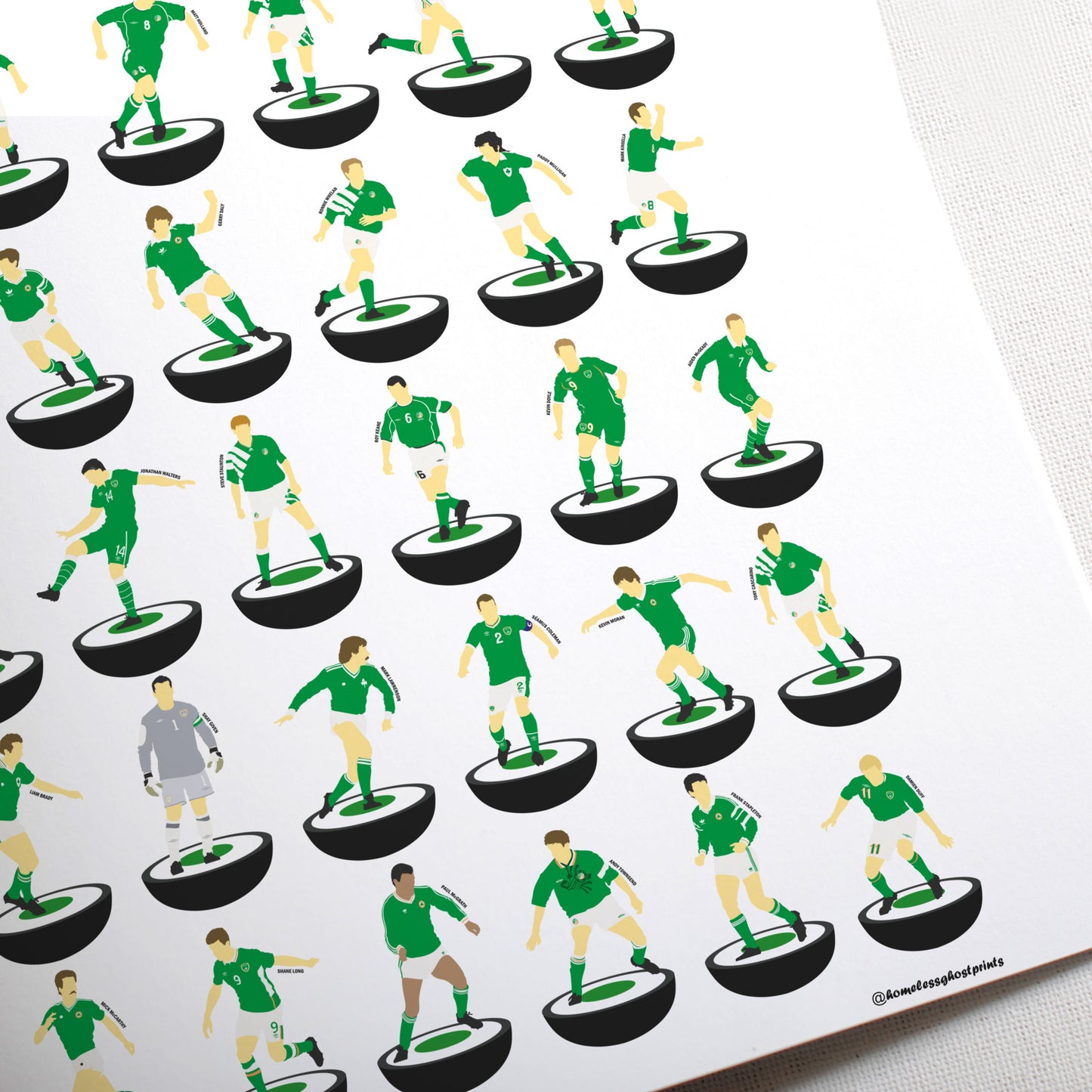 Republic of Ireland Subbuteo Print