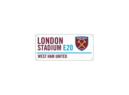 West Ham Metal Street Sign