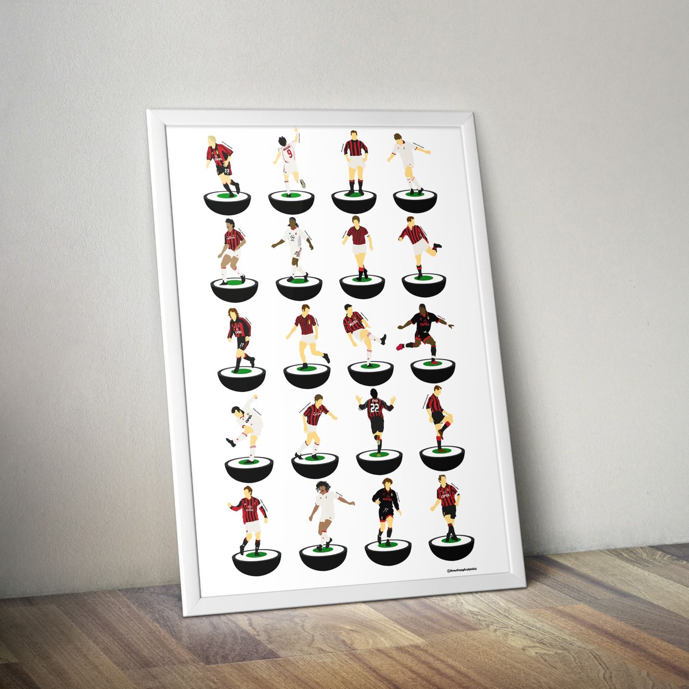 AC Milan Subbuteo Print