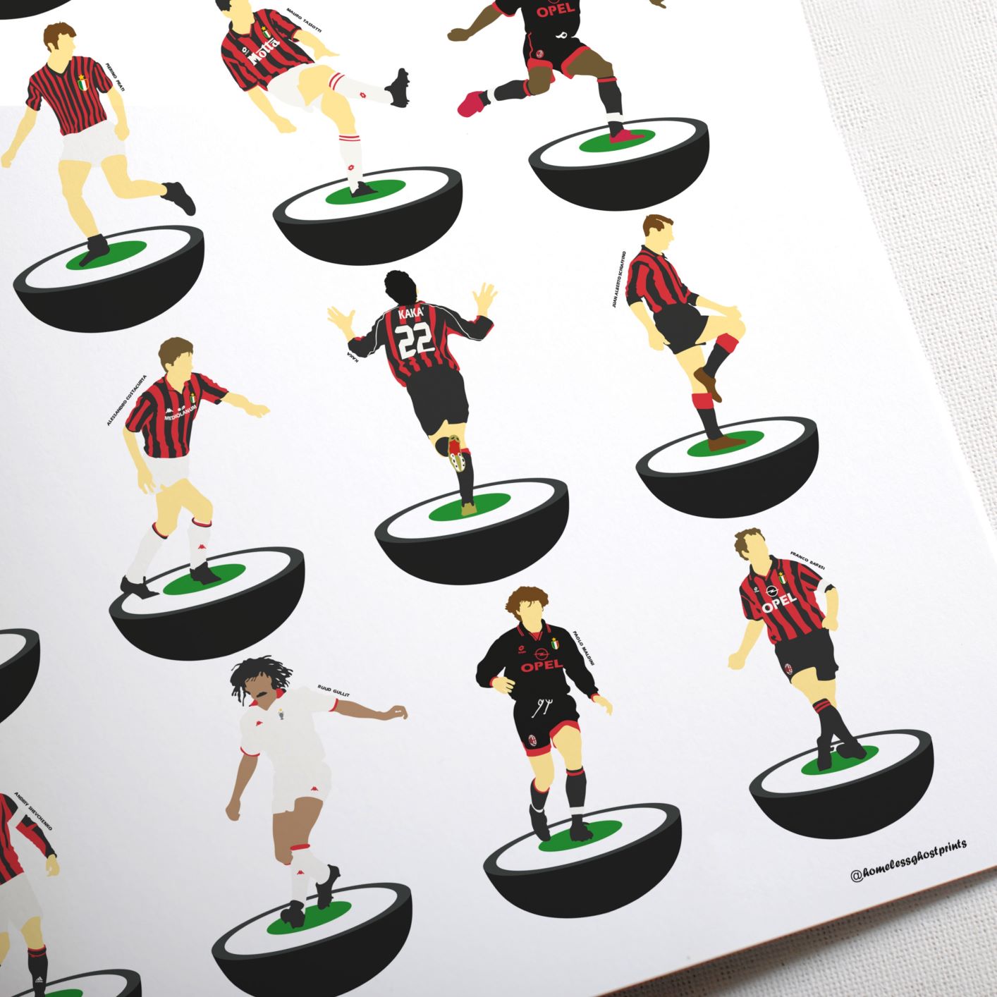 AC Milan Subbuteo Print