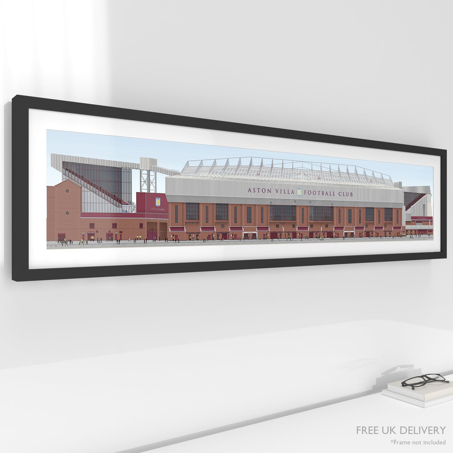 Aston Villa – Villa Park Panoramic Illustration Print
