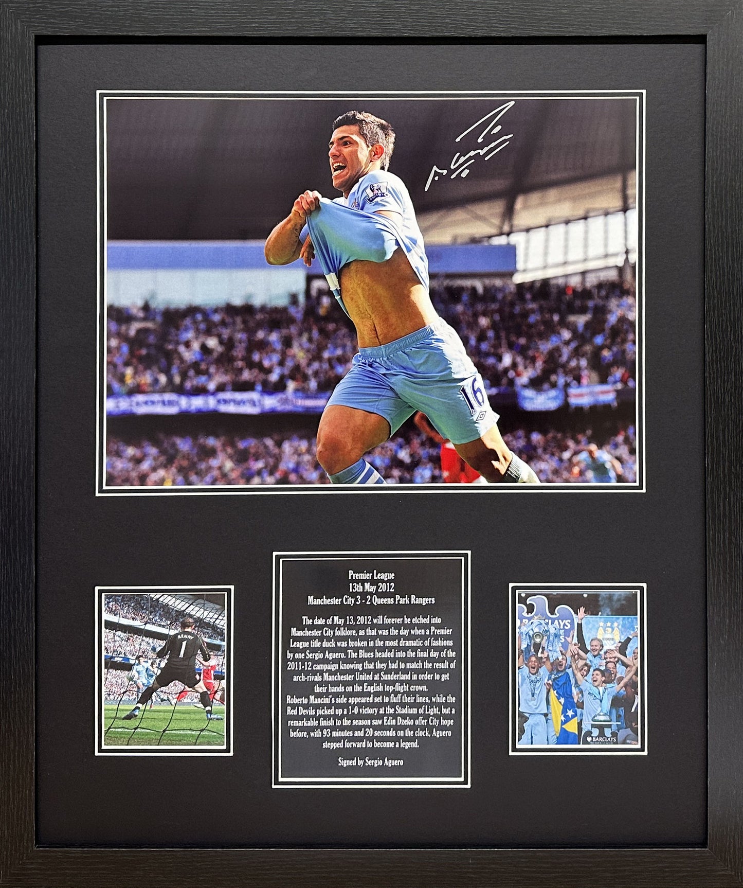 Sergio Aguero Signed Photo