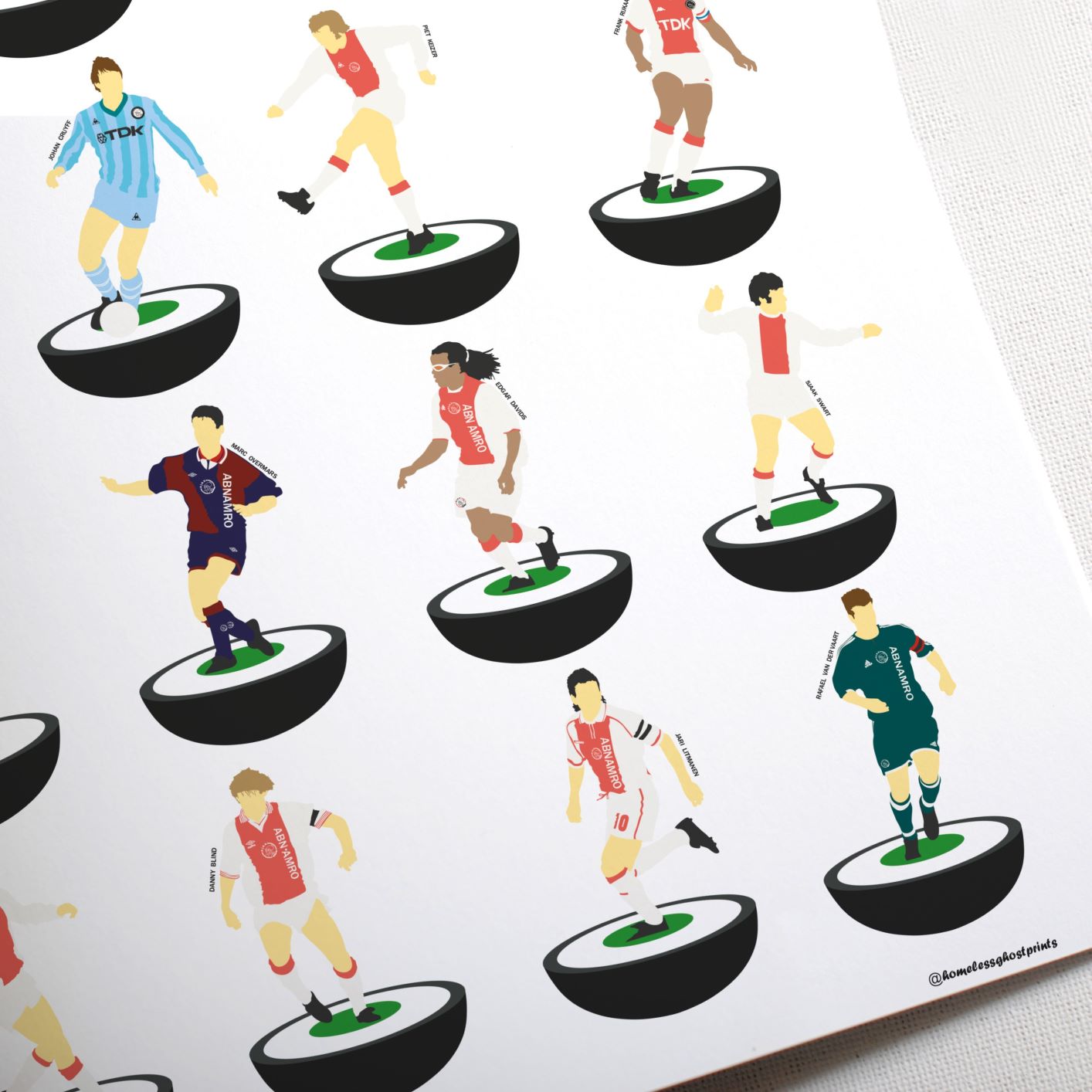 Ajax Subbuteo Print