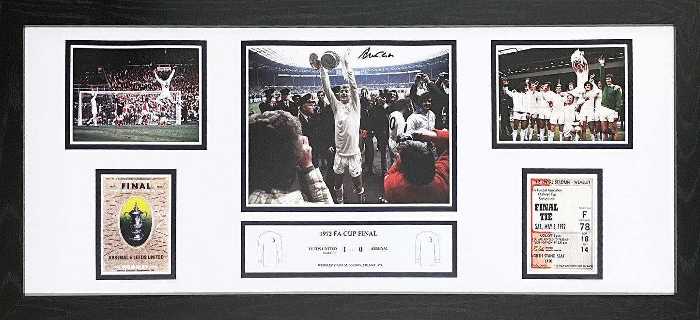 Allan Clarke Signed Leeds United Storyboard