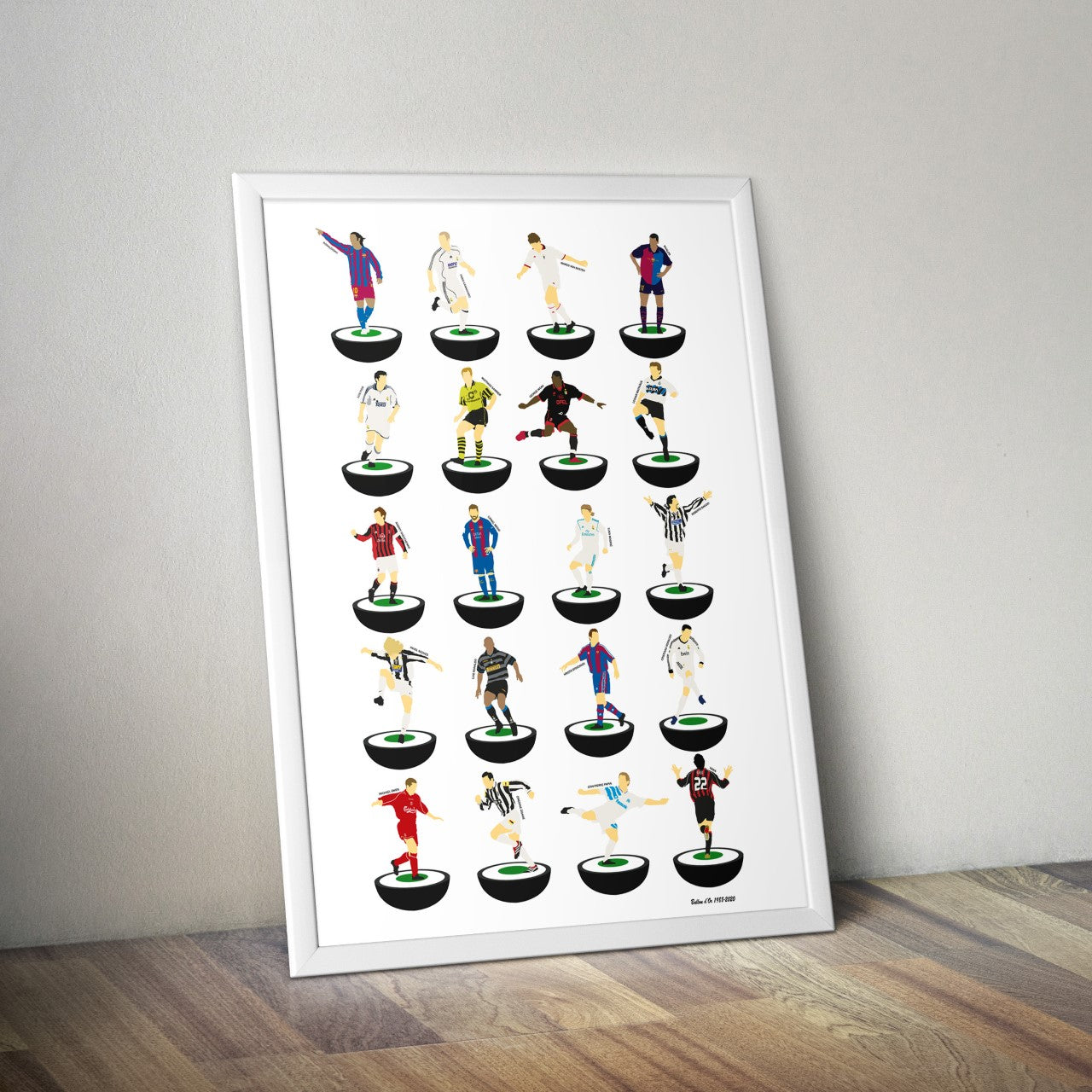 Ballon d'Or Winners Subbuteo Print