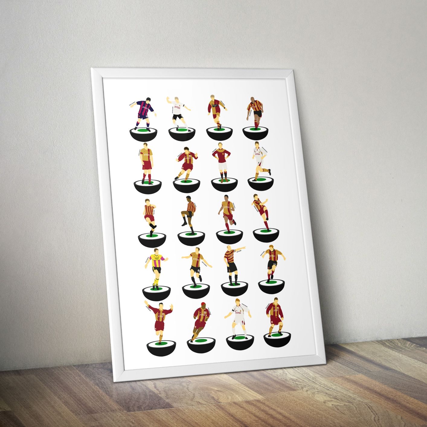 Bradford City Subbuteo Print