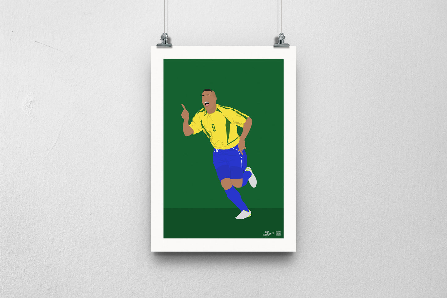 Ronaldo Brazil A3 print - DanDesignsGB
