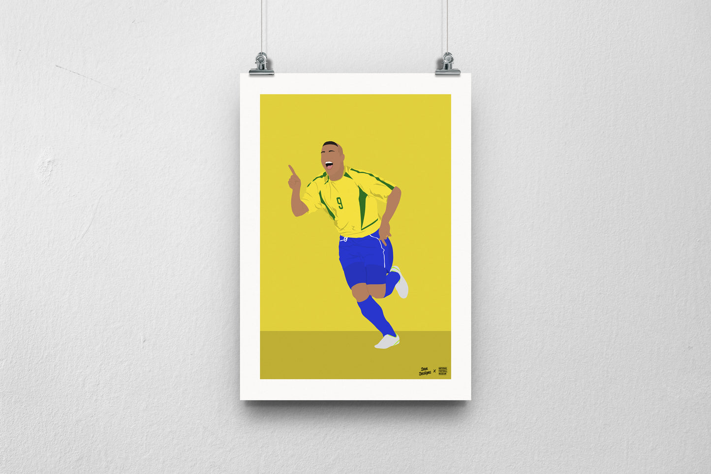 Ronaldo Brazil A3 print - DanDesignsGB
