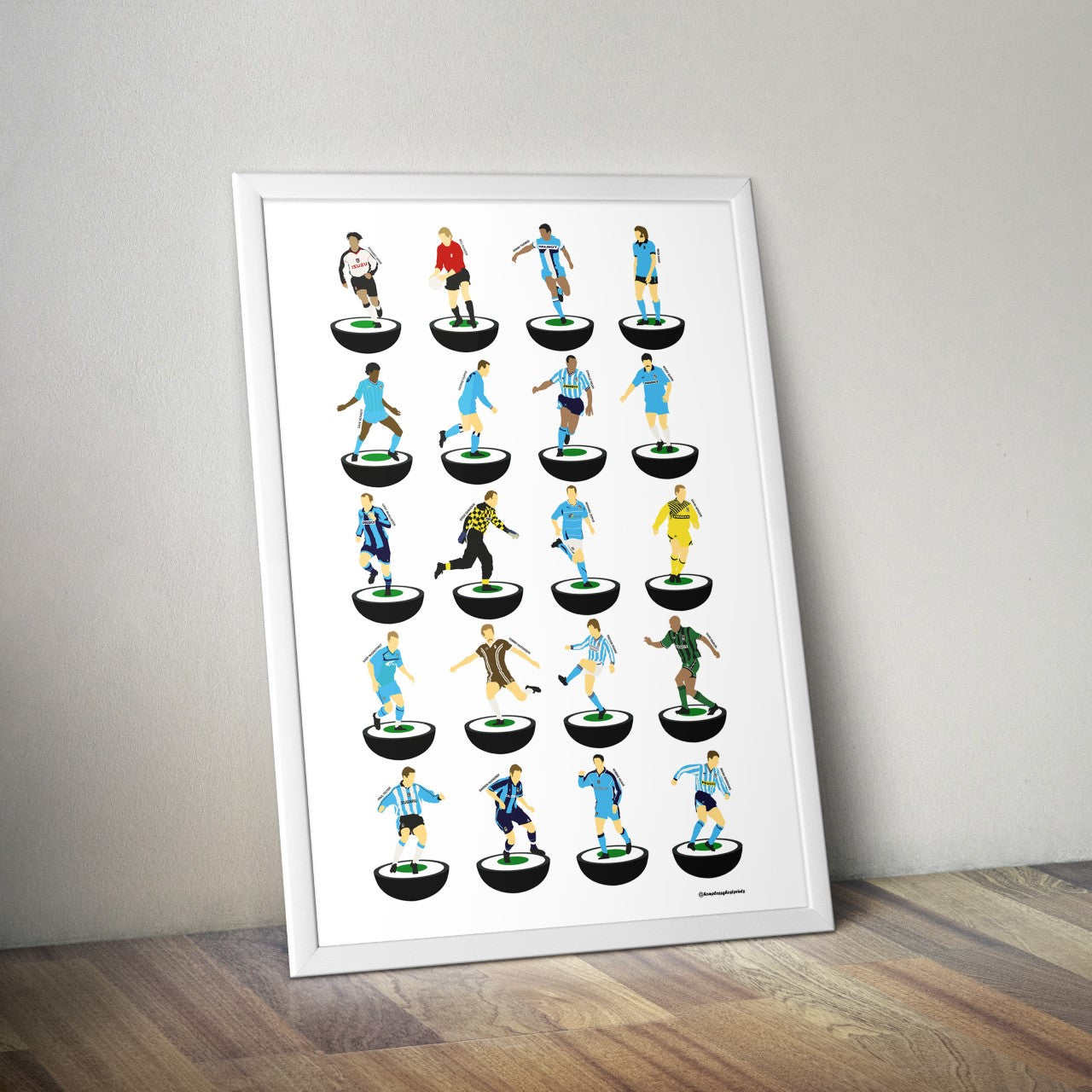 Coventry City Subbuteo Print