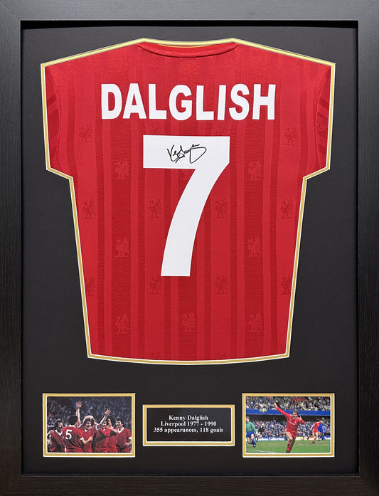 Dalglish signed Liverpool No 7 shirt