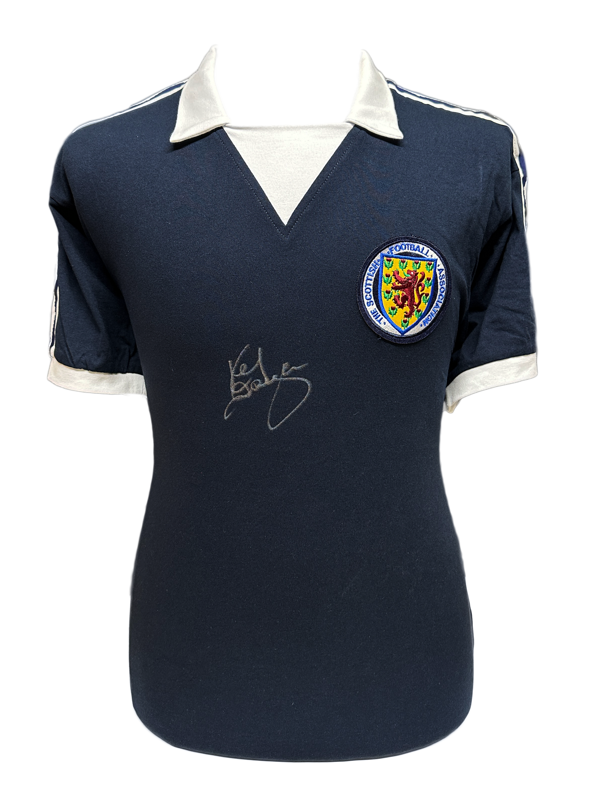 Dalglish Signed Scotland Shirt National Football Museum Shop