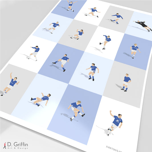 Everton's Greatest Players Print