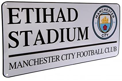 Etihad Stadium Manchester City Street Sign