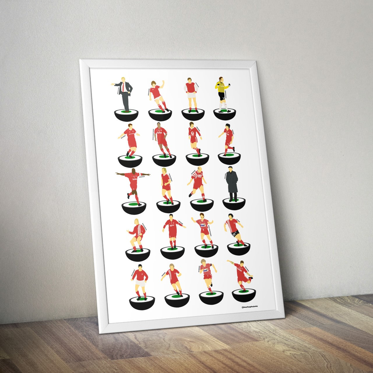 FC Twente Subbuteo Print - Unframed