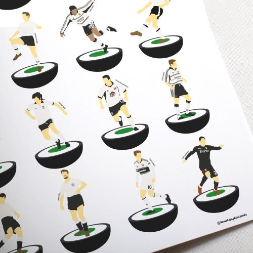 Fulham Legends Subbuteo Print