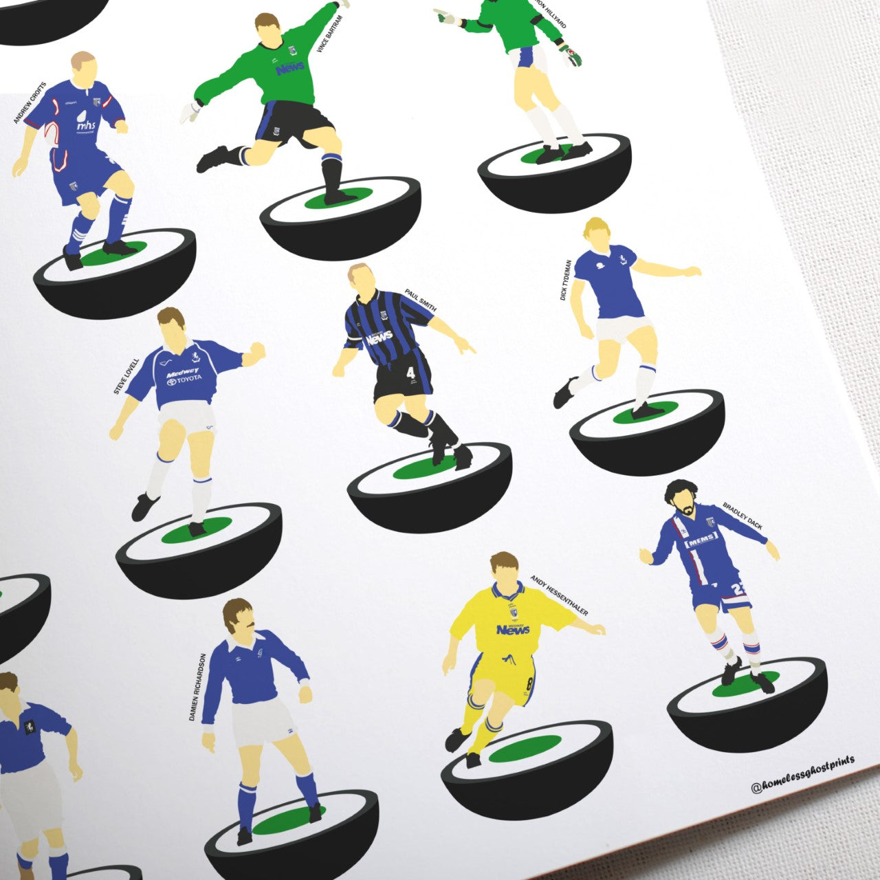 Gillingham Subbuteo Print - Unframed