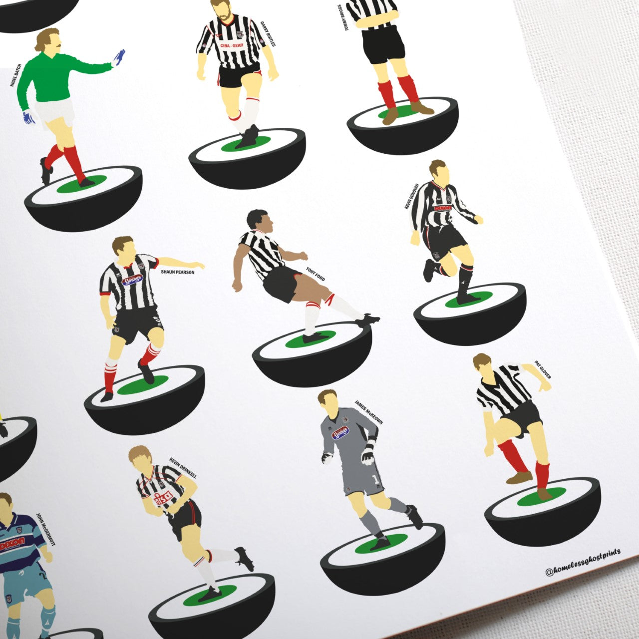 Grimsby Town Subbuteo Print