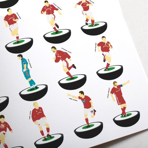 Heart of Midlothian Subbuteo Print