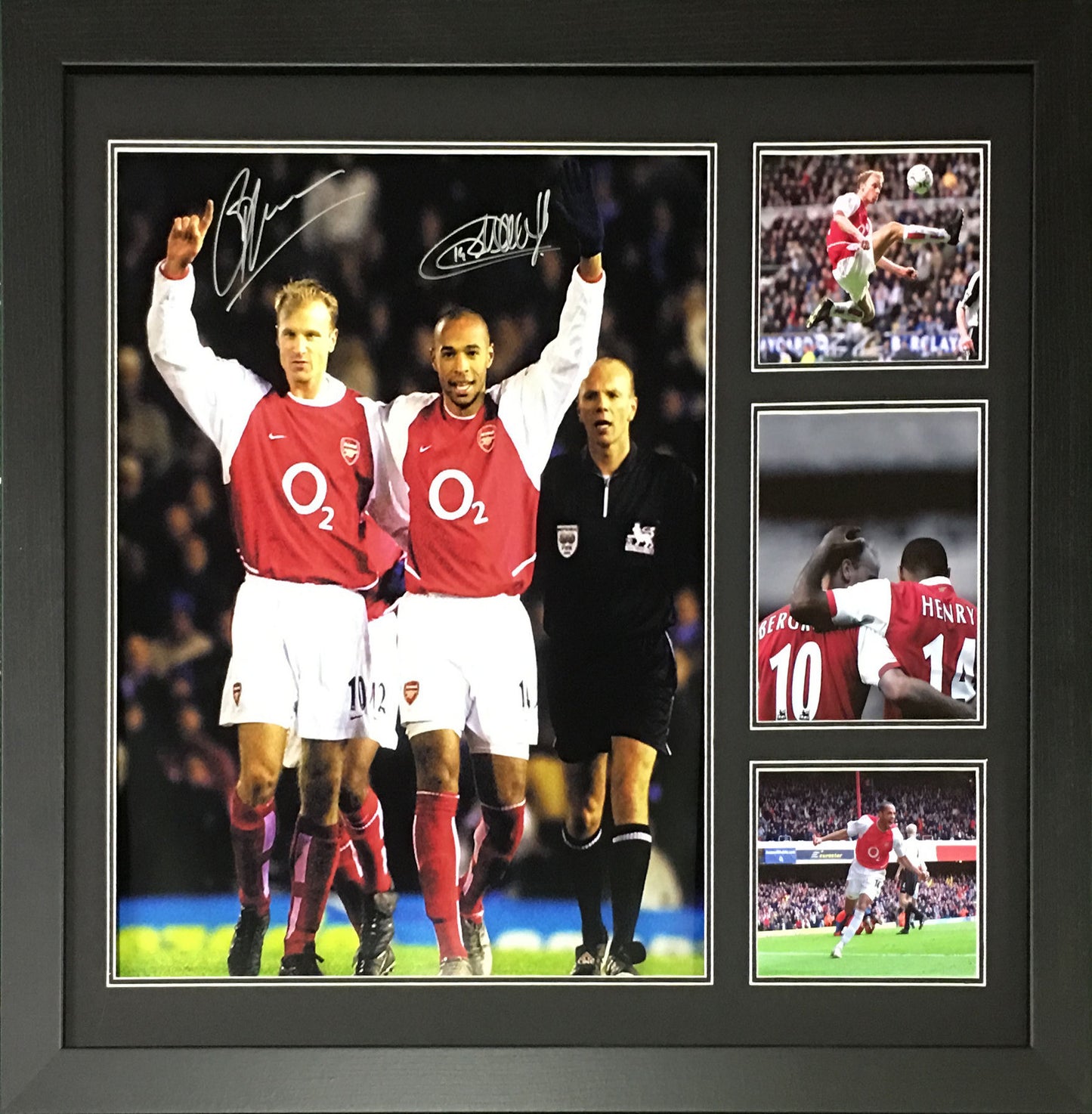 Dennis Bergkamp/Thierry Henry Signed Arsenal Shirts - Framed – National  Football Museum Shop