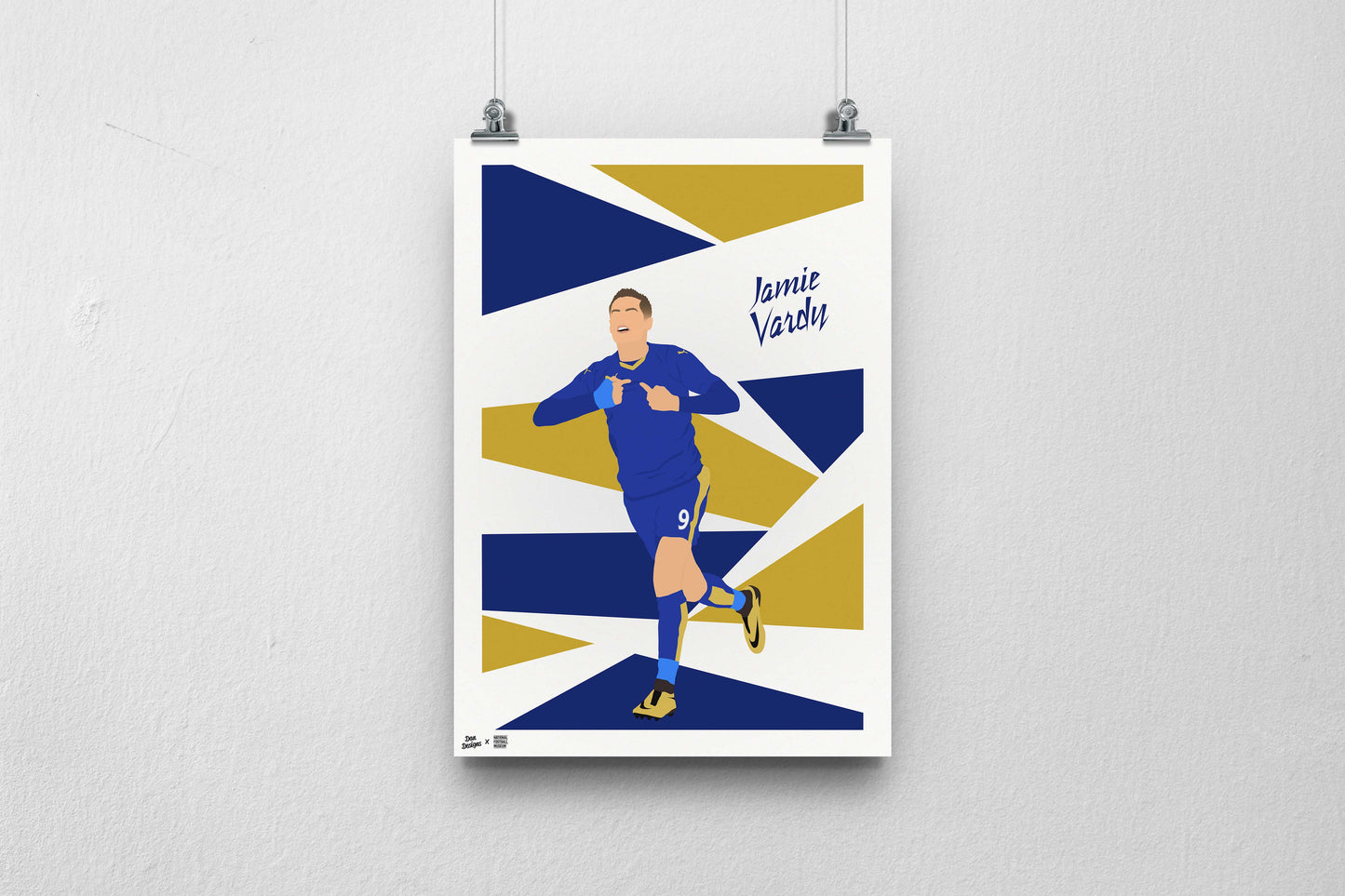 Jamie Vardy A3 Print - DanDesignsGB