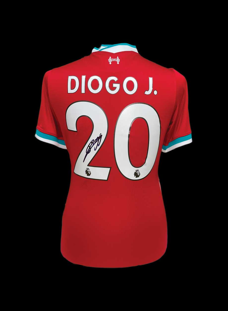 Diogo Jota Liverpool Signed Shirt – National Football Museum Shop