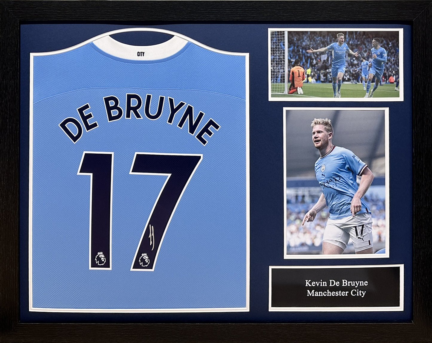 Kevin De Bruyne Signed Manchester City Shirt