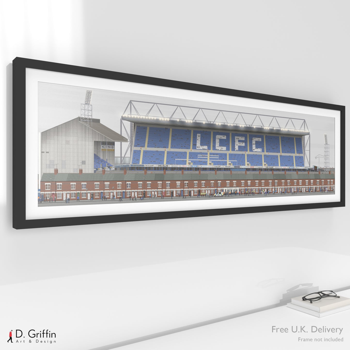 Leicester City – Filbert Street Panoramic Illustration Print