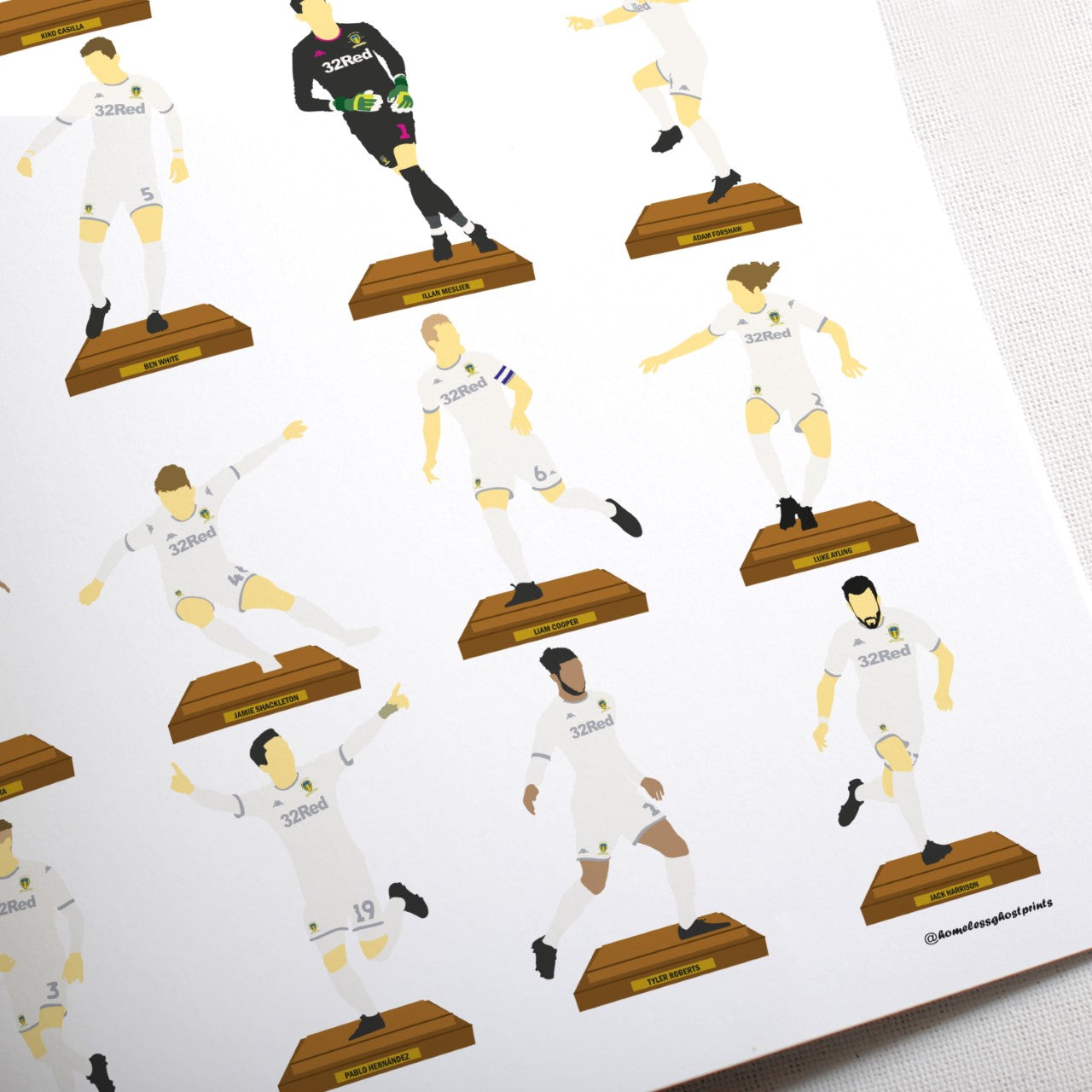 Leeds United Promotion 19/20 Subbuteo Print