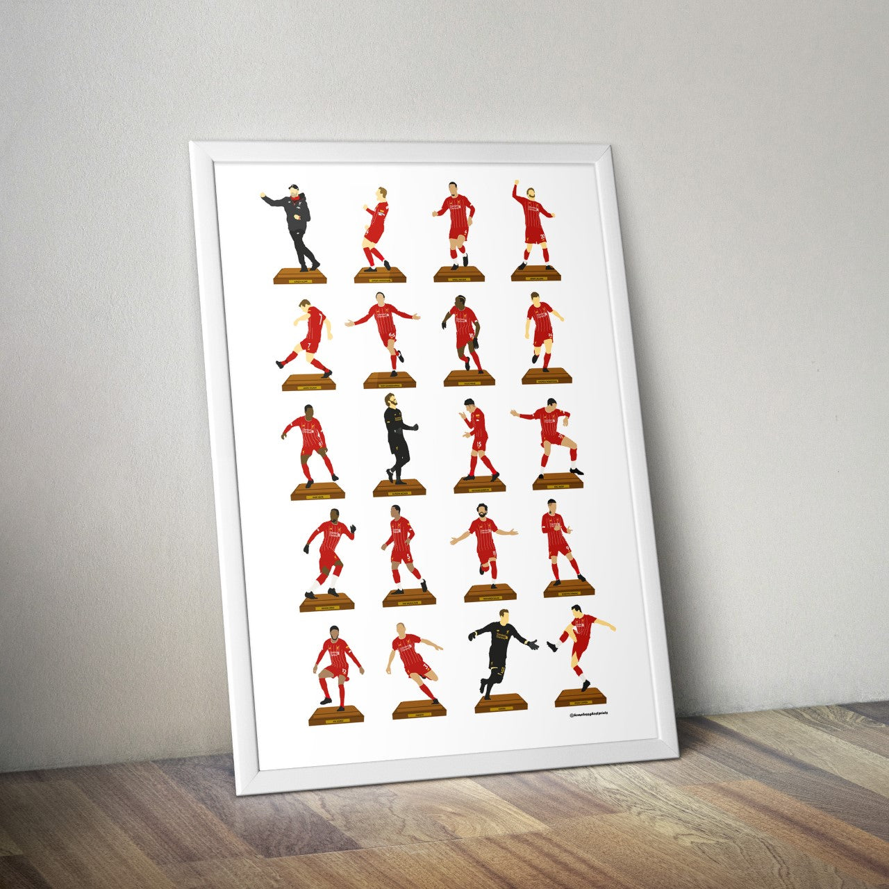 Liverpool Champions 19/20 Subbuteo Print