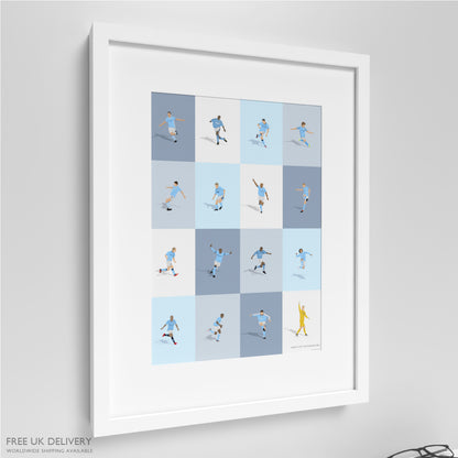 Manchester City's Greatest Players Print