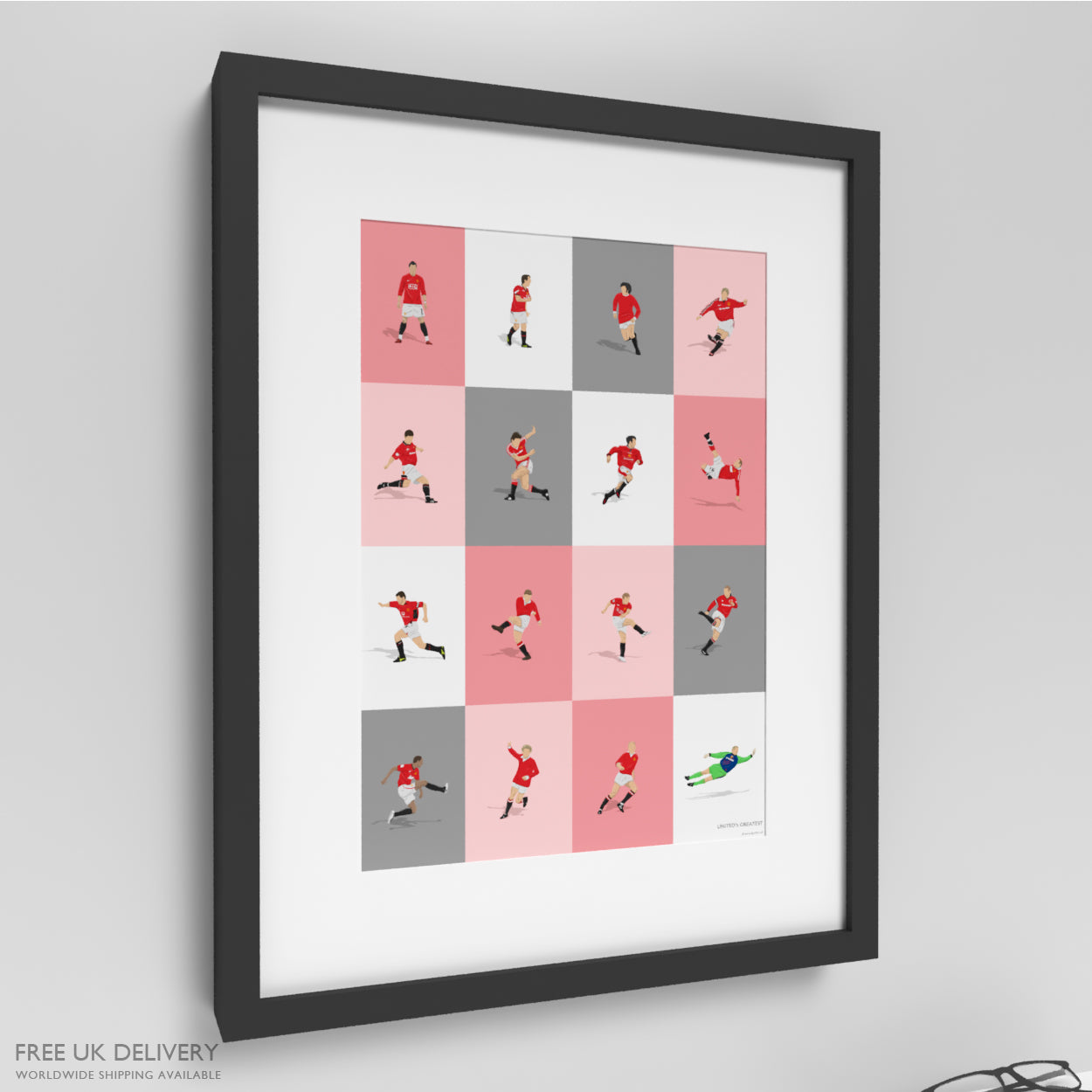 Manchester United's Greatest Players Print