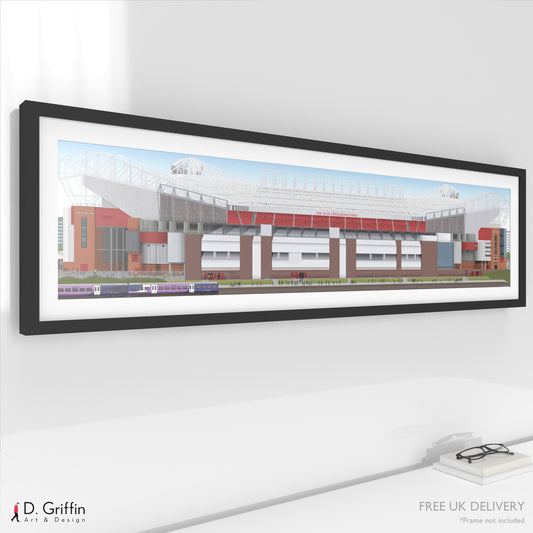 Manchester United – Old Trafford Panoramic Illustration
