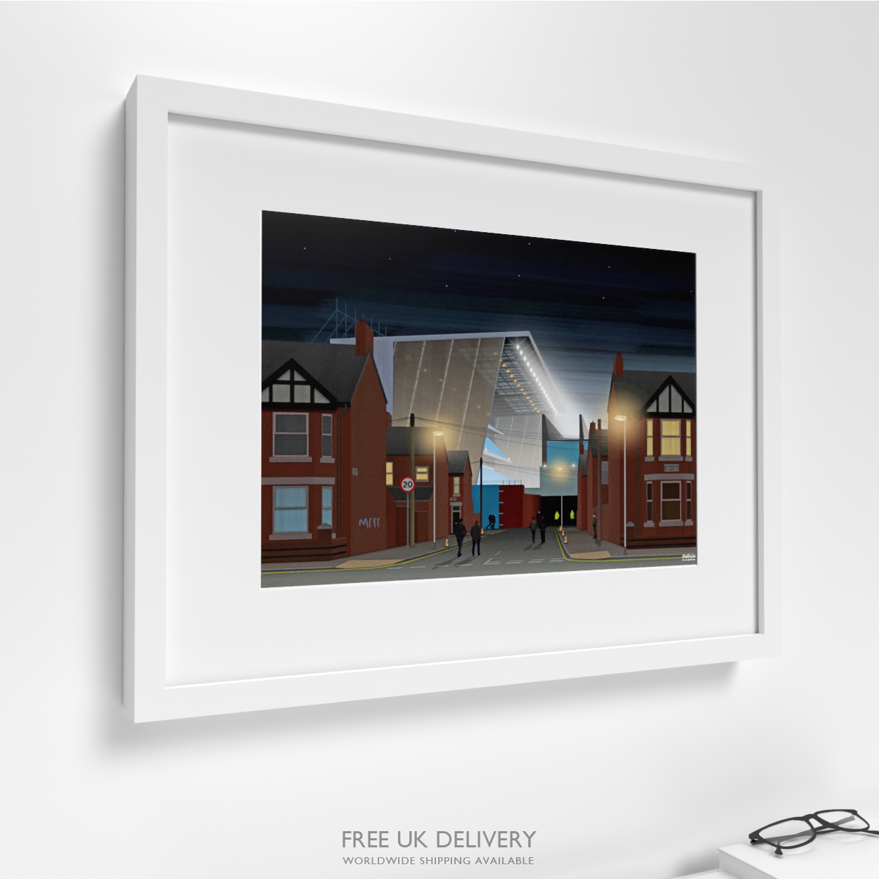 Walking to Maine Road Art Print