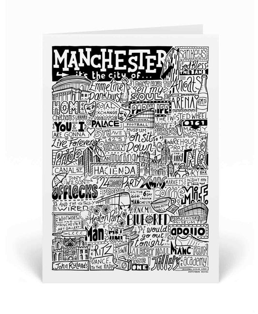 Sketch Book - Manchester Landmarks Greetings Card
