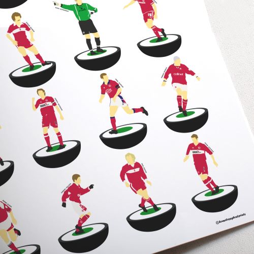 Middlesbrough Subbuteo Print