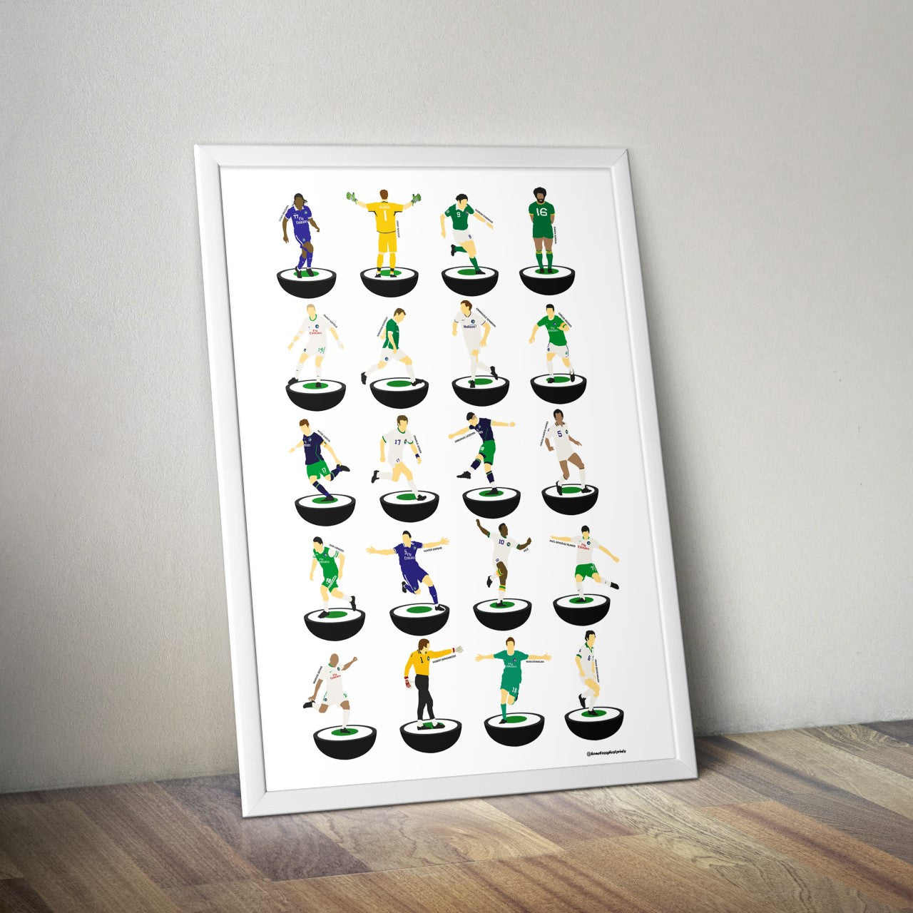 New York Cosmos Subbuteo Print