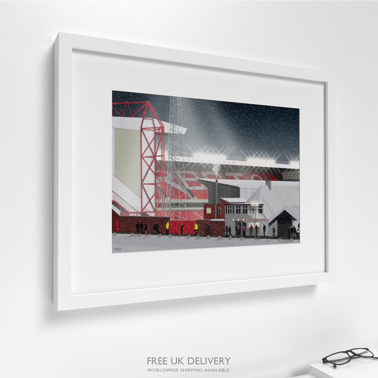 Walking to the City Ground Art Print