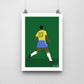 Pele Brazil A3 print - DanDesignsGB