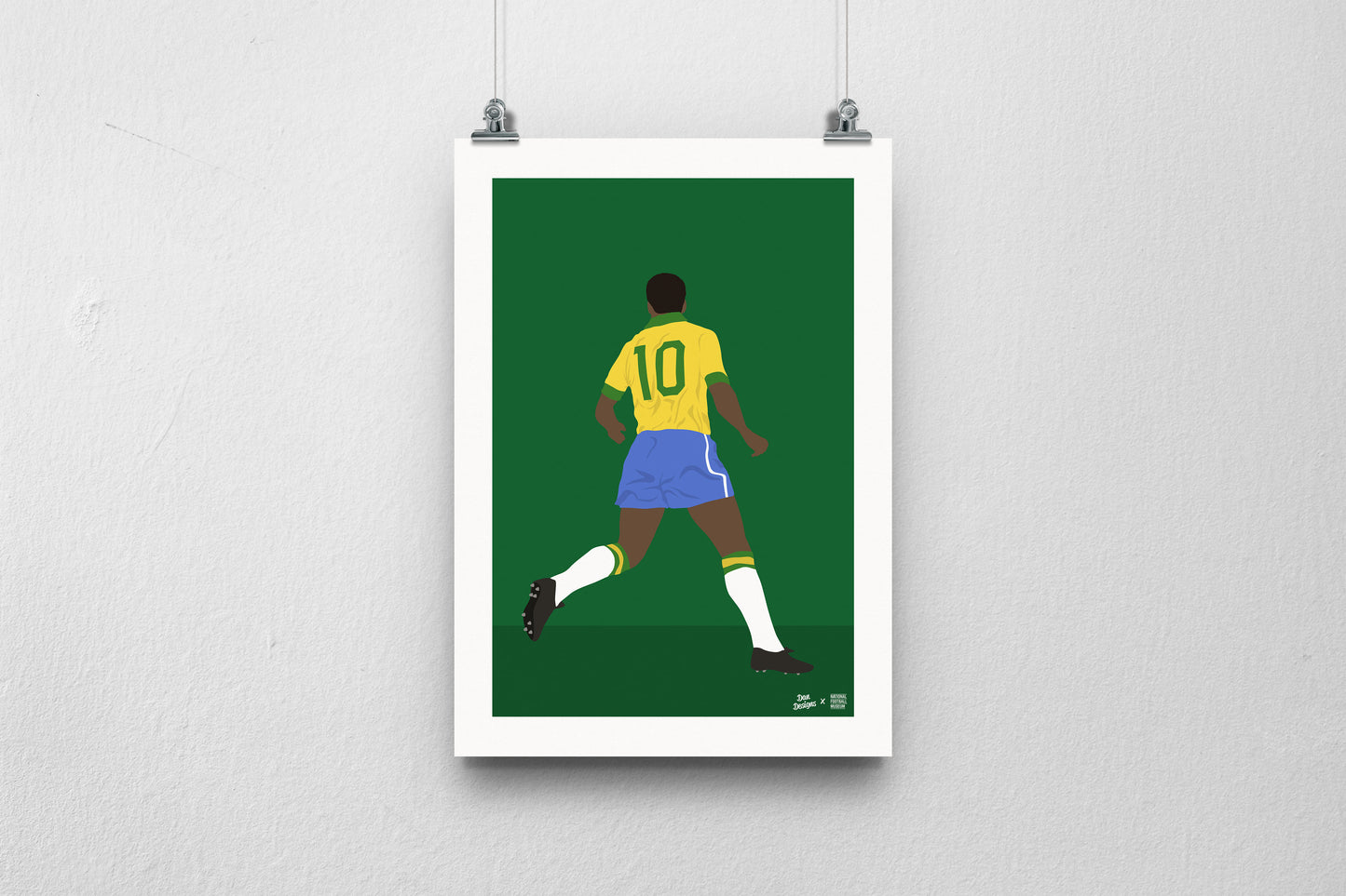Pele Brazil A3 print - DanDesignsGB