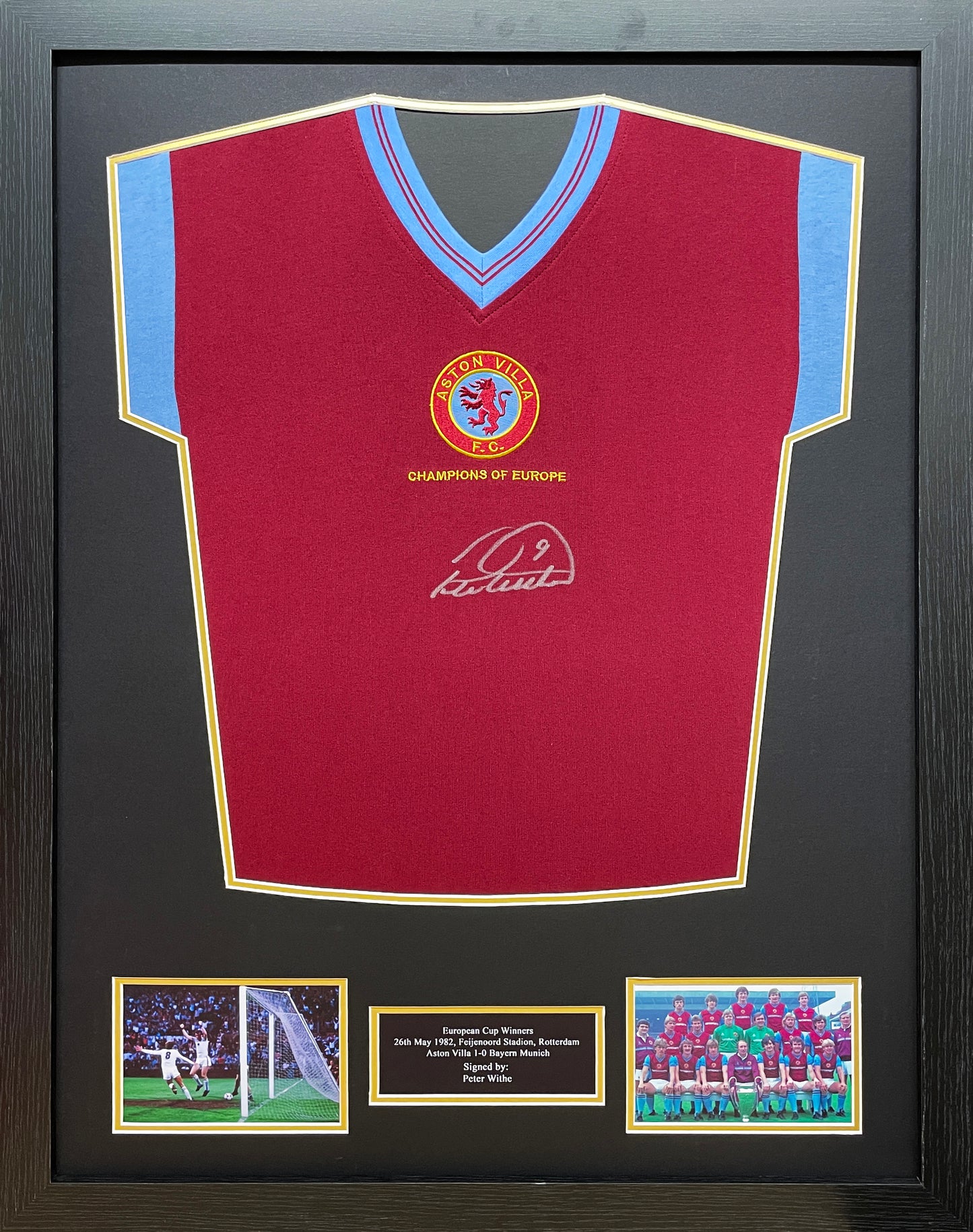 Peter Withe Signed Aston Villa shirt