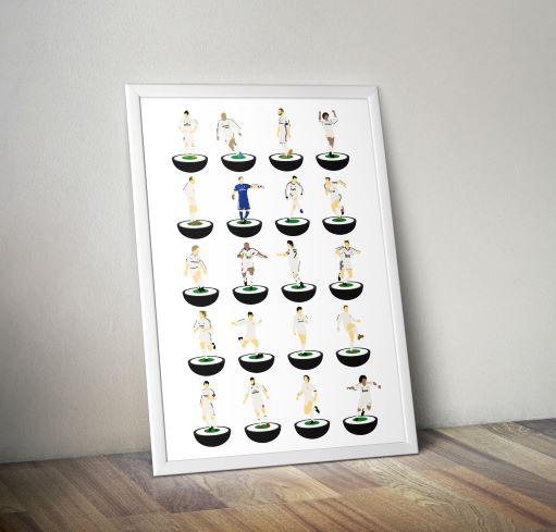 Real Madrid Subbuteo Print