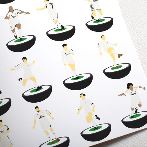 Real Madrid Subbuteo Print