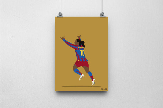 Ronaldinho A3 Print - DanDesignsGB