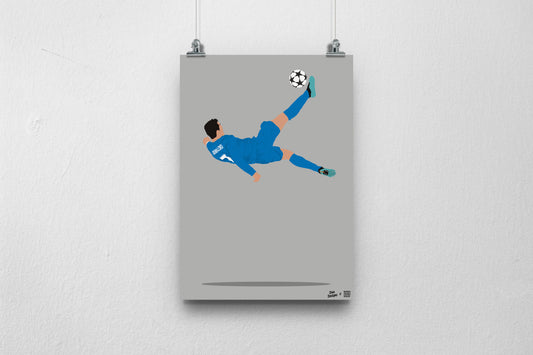 Ronaldo Real Madrid Print - DanDesignsGB