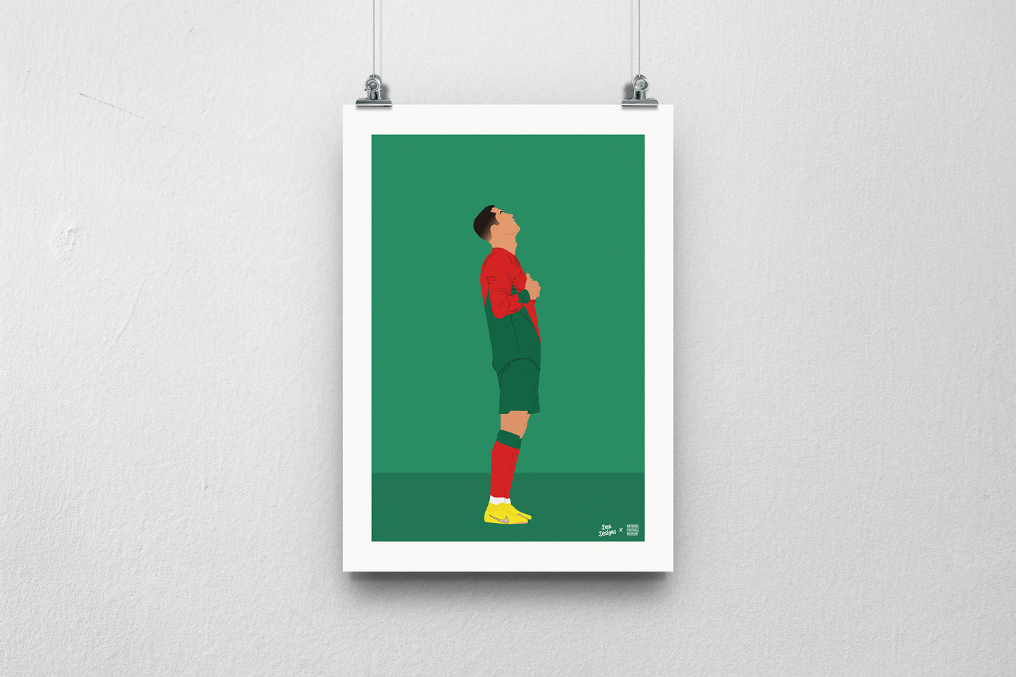 Cristiano Ronaldo Portugal A3 print - DanDesignsGB