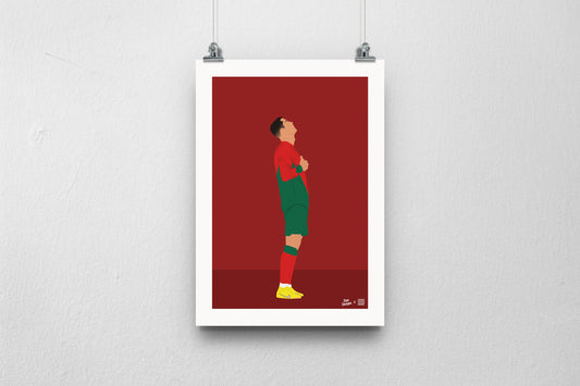 Cristiano Ronaldo Portugal A3 print - DanDesignsGB