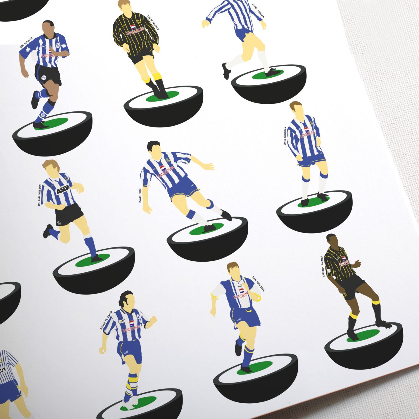 Sheffield Wednesday Subbuteo Print